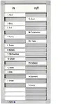 Legamaster PROFESSIONAL Anwesenheitstafel 26 (B) x 54 (H) cm Aluminium,...