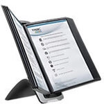 DURABLE Sichttafelsystem 10 Fl&auml;chen DIN A4 PP (Polypropylen) Schwarz 6678378