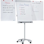 FRANKEN PRO Magnetisches Flipchart FC81 Mit Seitenarmen H&ouml;henverstellbar 67 x 95 cm