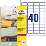 AVERY Zweckform Abziehhilfe QuickPEEL Wasserabweisend Adressetiketten L4770-25