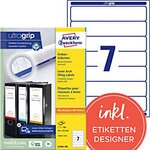AVERY Zweckform Ultragrip R&uuml;ckenschilder Selbstklebend Schmal L4760-100 DIN A4 38 x