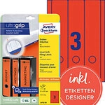 AVERY Zweckform ultragrip Ordneretiketten Haftend Breit L4752-20 DIN A4 6,1 x 29,7 cm