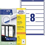 AVERY Zweckform Ultragrip Ordneretiketten Haftend L6060-100 3,4 x 19,2 cm Wei&szlig; 100