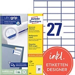 AVERY Zweckform ultragrip Universaletiketten 3479 Selbstklebend DIN A4 Wei&szlig; 70 x 32