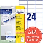 AVERY Zweckform ultragrip Universaletiketten 3490 Selbstklebend DIN A4 Wei&szlig; 70 x 36