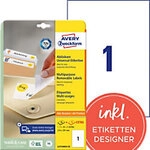 AVERY Zweckform Abl&ouml;sbar Universaletiketten L4735REV-25 Selbstklebend DIN A4 Wei&szlig;