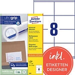 AVERY Zweckform ultragrip Universaletiketten 3426 Selbstklebend DIN A4 Wei&szlig; 105 x 70