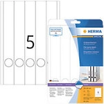 HERMA Special Ordneretiketten Selbstklebend Schmal 5130 DIN A4 3,8 x 29,7 cm Wei&szlig; 25