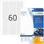 HERMA Ringetiketten 5116 Wei&szlig; DIN A4 49 x 10 mm 25 Blatt &agrave; 60 Etiketten 5297769