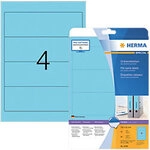 HERMA Special Ordneretiketten Selbstklebend Schmal 5098 DIN A4 19,2 x 6,1 cm Blau 20
