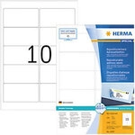 HERMA Wiederabl&ouml;sbare Etiketten 10307 Selbstklebend DIN A4 Wei&szlig; 9,6 x 5,08 cm 100