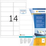 HERMA Wiederabl&ouml;sbare Etiketten 10310 Selbstklebend DIN A4 Wei&szlig; 9,91 x 3,81 cm 100
