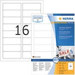 HERMA Wiederabl&ouml;sbare Etiketten 10303 Selbstklebend DIN A4 Wei&szlig; 8,89 x 3,38 cm 100