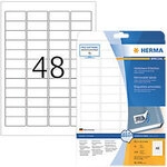 HERMA Wiederabl&ouml;sbare Etiketten 4346 Selbstklebend DIN A4 Wei&szlig; 4,57 x 2,12 cm 25