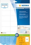 HERMA Universaletiketten 8632 Selbstklebend Wei&szlig; 6,35 x 3,81 cm 10 Blatt &agrave; 21