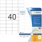 HERMA SPECIAL A4 Etiketten 4684 haftend DIN A4 Transparent 52,5 x 29,7 mm 25 Blatt &agrave;