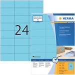 HERMA Special Universaletiketten 4408 Selbstklebend DIN A4 Blau 7 x 3,7 cm 100 Blatt