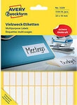 AVERY Zweckform 3320 Universaletiketten Wei&szlig; 32 x 10 mm 26 Blatt &agrave; 44 Etiketten
