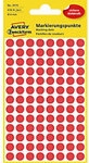 AVERY Zweckform Markierungspunkte 3010 Selbstklebend Rot 8 mm 4 Blatt &agrave; 104