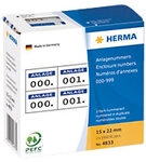 HERMA Etiketten 4833 Dunkelblau, Wei&szlig; Rechteckig 15 x 22 mm 2000 Etiketten pro