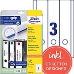 AVERY Zweckform ultragrip Ordneretiketten Selbstklebend Breit L4759-10 DIN A4 61 x