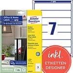 AVERY Zweckform ultragrip Ordneretiketten Haftend Schmal L4760-10 DIN A4 38 x 192 mm