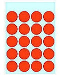HERMA VARIO Markierungspunkte 1872 Selbstklebend Rot 19 mm 5 Blatt &agrave; 20 Etiketten