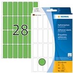 HERMA Mehrzwecketiketten 2365 Gr&uuml;n 13 x 40 mm Rechteckig 32 Blatt &agrave; 28 Etiketten