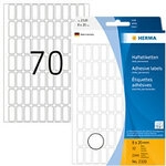 HERMA Mehrzwecketiketten 2320 Wei&szlig; Rechteckig 8 x 20 mm 32 Blatt &agrave; 70 Etiketten
