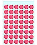 HERMA VARIO Markierungspunkte 1866 Selbstklebend Neonrot 13 mm 5 Blatt &agrave; 48