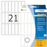 HERMA Mehrzwecketiketten 10606 Wei&szlig; Rechteckig 13 x 50 mm 32 Blatt &agrave; 21 Etiketten