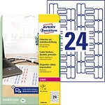 AVERY Zweckform Kabelbeschriftung Etiketten L7950-20 Selbstklebend DIN A4 Wei&szlig; 60 x