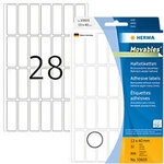 HERMA Mehrzwecketiketten 10605 Wei&szlig; Rechteckig 13 x 40 mm 32 Blatt &agrave; 28 Etiketten