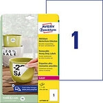 AVERY Zweckform L4775REV-20 Wetterfeste Etiketten DIN A4 Wei&szlig; 210 x 297 mm 20 Blatt
