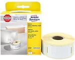 AVERY Zweckform Adressetiketten AS0722520 Selbsthaftend Schwarz auf Wei&szlig; 25 x 54 mm