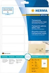 HERMA Adressetiketten 8671 Selbstklebend DIN A4 Transparent 99,1 x 38,1 mm 25 Blatt