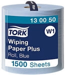 Tork Premium Wischt&uuml;cher W1 Gerollt Blau 2-lagig 0.39 m 130050 1500 Blatt...