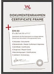 walther design Bilderrahmen Schwarz Kunststoff KV130B 22,2 (B) x 1,4 (T) x 31 (H) cm