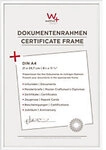 walther design DIN A4 Bilderrahmen Wei&szlig; Kunststoff KV130W 22,2 (B) x 1,4 (T) x 31
