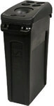 Rubbermaid Papierkorb Polyethylen 87 L 27,9 (B) x 55,8 (T) x 76,2 (H) cm Schwarz