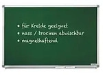 magnetoplan Kreidetafel Stahl Silber, gr&uuml;n 60 x 45 cm