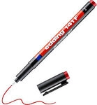 edding 141 OHP-Marker Extra Fein Rundspitze 0.6 mm Rot Wasserbest&auml;ndig 6337764