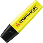 STABILO BOSS ORIGINAL Textmarker Gelb Breit Keilspitze 2 - 5 mm Nachf&uuml;llbar...