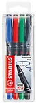 STABILO universal OHP-Marker Fein Filzspitze 0.7 mm Farbig sortiert Nachf&uuml;llbar 4