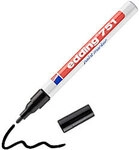 edding 751 Permanent Lackmarker Schwarz Fein Rundspitze 1 - 2 mm Wasserbest&auml;ndig