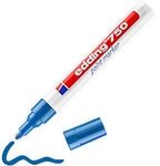 edding 750 Permanent Lackmarker Blau Mittel Rundspitze 2 - 4 mm Wasserbest&auml;ndig