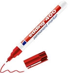 edding 400 400 Permanentmarker Fein Rundspitze - 3 mm Rot Nachf&uuml;llbar