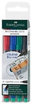 Faber-Castell Multimark OHP-Marker Extra Fein Nadelspitze 0.4 mm Farbig sortiert 4