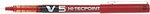 Pilot Hi-Tecpoint Nicht einziehbar Tintenroller Rot 0.3 mm Fein Nadelspitze Nicht