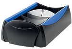 HAN Visitenkartenbox Delta VIP 500 Karten Schwarz, Blau 12 x 25,5 x 8 cm...